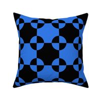 Black and Blue Steeplechase Quilt Block