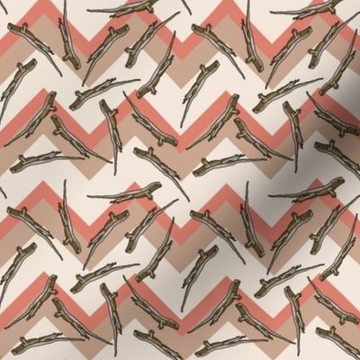 Chevron lizard_toss_3_12_inch_chevron