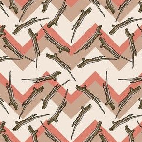 Chevron lizard_toss_3_12_inch_chevron