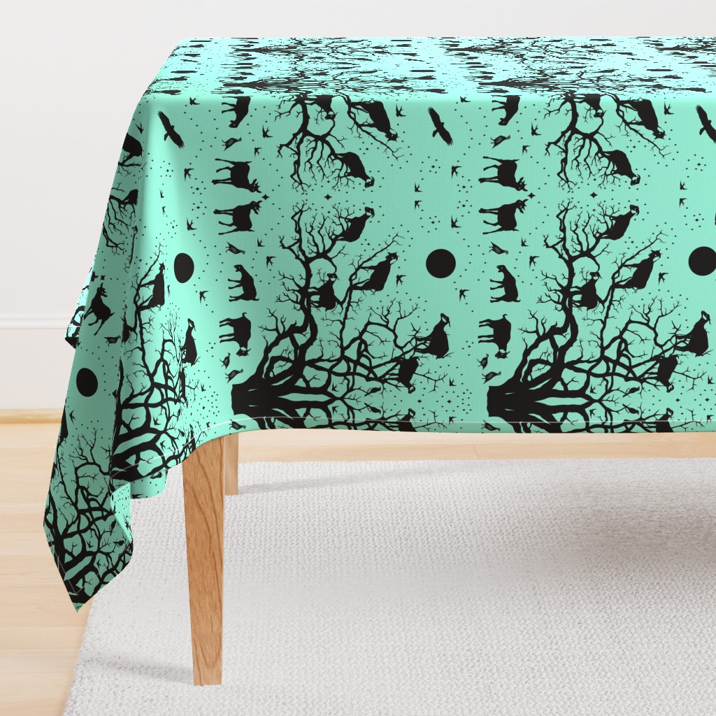 argan tree - teal