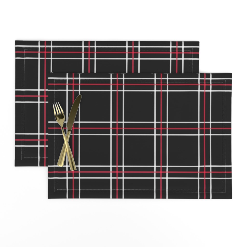 [Traditional Style] Persona 5 Shujin High School Uniform Plaid (Black/Red/White)