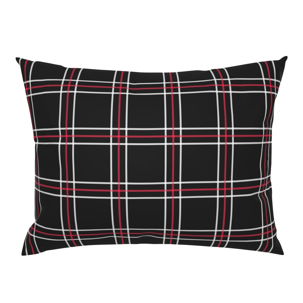 [Traditional Style] Persona 5 Shujin High School Uniform Plaid (Black/Red/White)