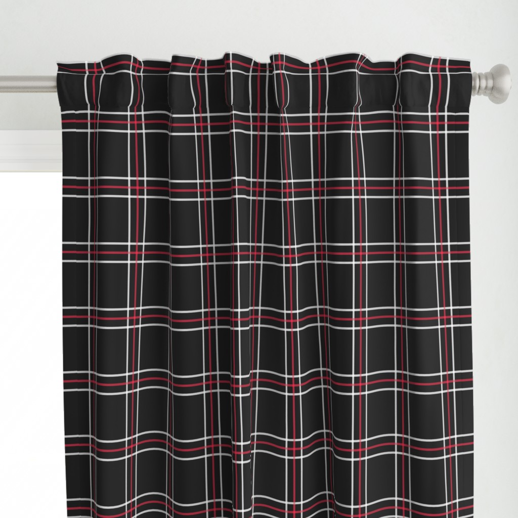 [Traditional Style] Persona 5 Shujin High School Uniform Plaid (Black/Red/White)