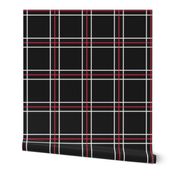 [Traditional Style] Persona 5 Shujin High School Uniform Plaid (Black/Red/White)