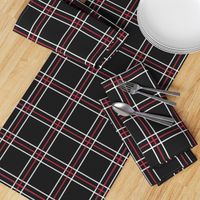 [Traditional Style] Persona 5 Shujin High School Uniform Plaid (Black/Red/White)