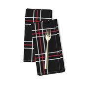 [Traditional Style] Persona 5 Shujin High School Uniform Plaid (Black/Red/White)