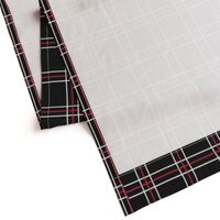 [Traditional Style] Persona 5 Shujin High School Uniform Plaid (Black/Red/White)