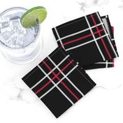 [Traditional Style] Persona 5 Shujin High School Uniform Plaid (Black/Red/White)