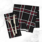 [Traditional Style] Persona 5 Shujin High School Uniform Plaid (Black/Red/White)