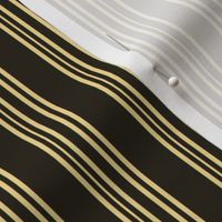 Steampunk Barcode Stripe in Brown and Gold