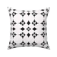 Black and White Star Geometric