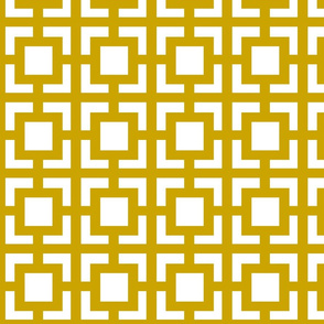 Moroccan Square Khaki Gold