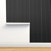 White Pinstripe on Black