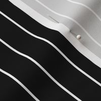 White Pinstripe on Black