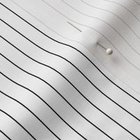 Black Pinstripe on White