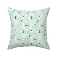 mint charcoal triangle fall // small