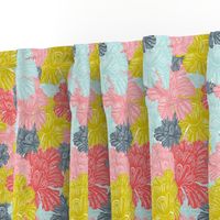 Lush - Colorful Modern Floral Sunset 