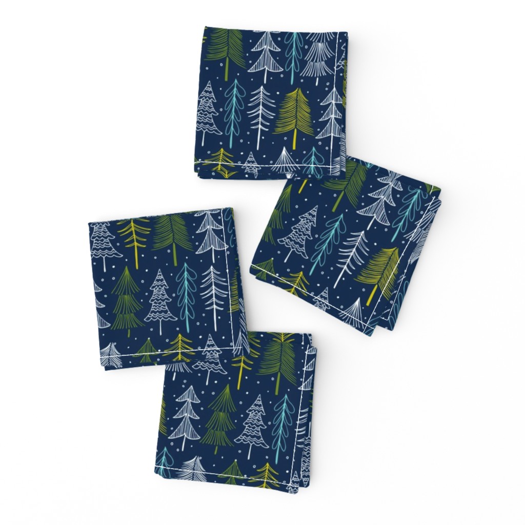 Oh' Christmas Tree - Navy Blue Regular Scale