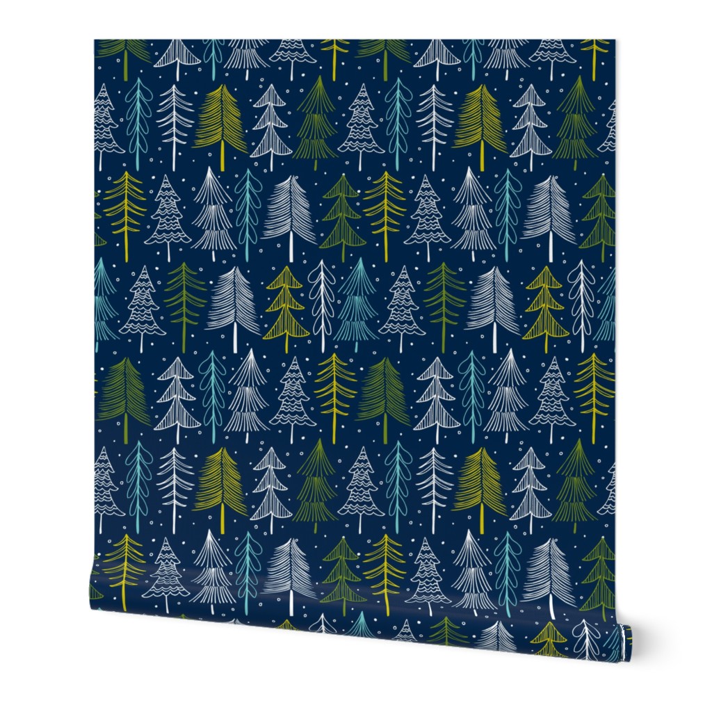 Oh' Christmas Tree - Navy Blue Regular Scale