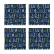 Oh' Christmas Tree - Navy Blue Regular Scale