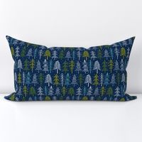 Oh' Christmas Tree - Navy Blue Regular Scale