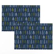 Oh' Christmas Tree - Navy Blue Regular Scale