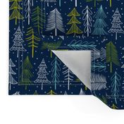 Oh' Christmas Tree - Navy Blue Regular Scale