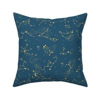 Zodiac Constellations in Neptune Blue