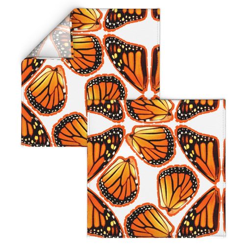 Fat Quarter Orange Monarch Butterfly Wings