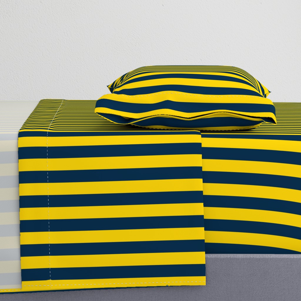 Navy and Yellow stripe