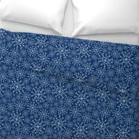 Frost Snowflakes - Christmas Navy Blue