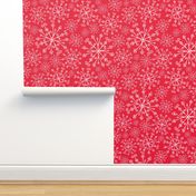 Frost Snowflakes -Christmas Red 