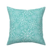 Frost Snowflakes - Christmas Aqua 