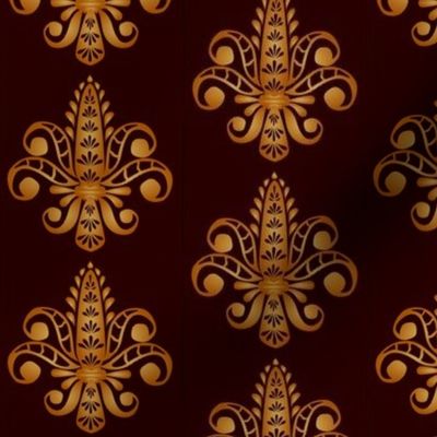 Fleur de Lis - Brun