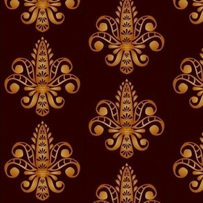 Fleur de Lis - Brun