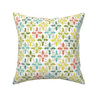 Holly Go Lightly - Christmas Geometric White & Multi Colored