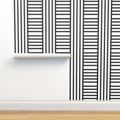 Geometric stripe play after Hoffman, black + white by Su_G_©SuSchaefer