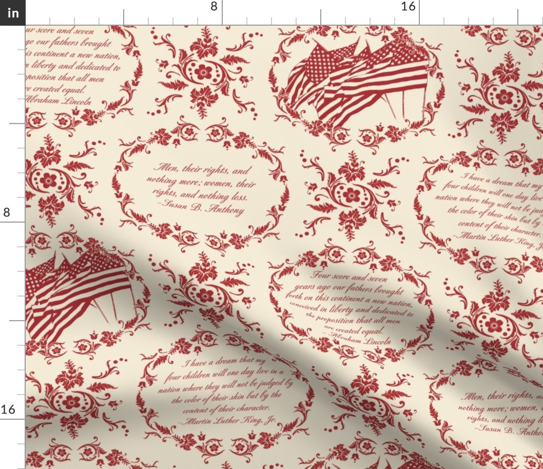 Civil Rights Toile Fabric | Spoonflower