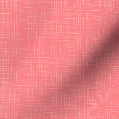 Faux Linen - Pink