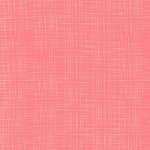 Faux Linen - Pink