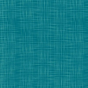 Faux Linen - Dark Teal