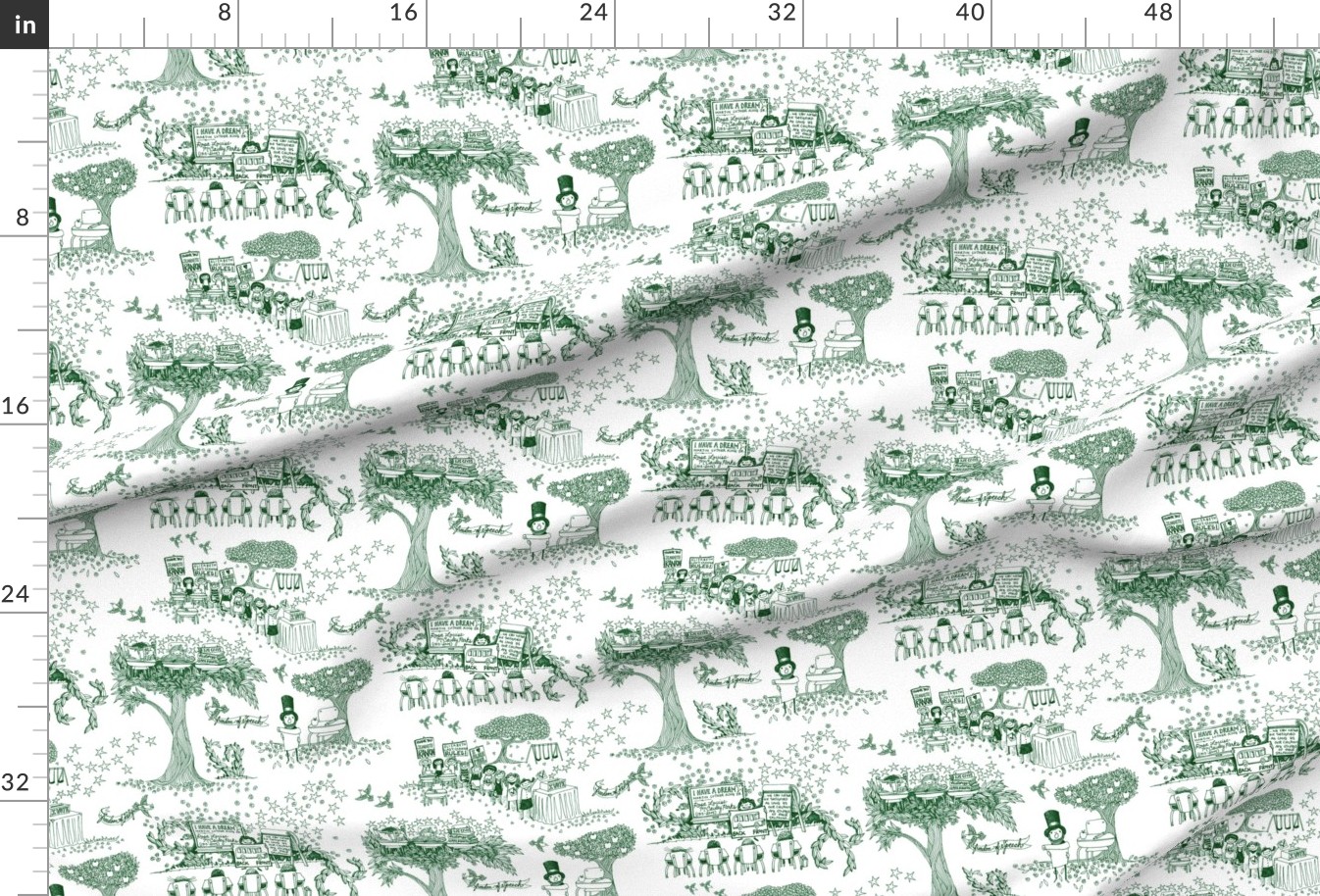 Teach Your Children Well: A Toile for Fabric | Spoonflower