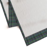 Dark Green Plaid with Purple and Blue
