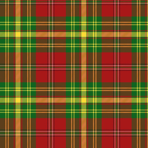 Leask tartan - 8" with yellow stripe