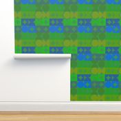 Mod Green and Blue Geometric