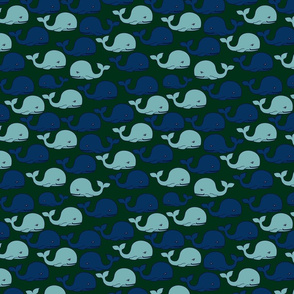 Whale-Pattern-1-GreenBKGD