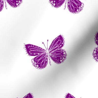 Butterflies in flirtatious Purple