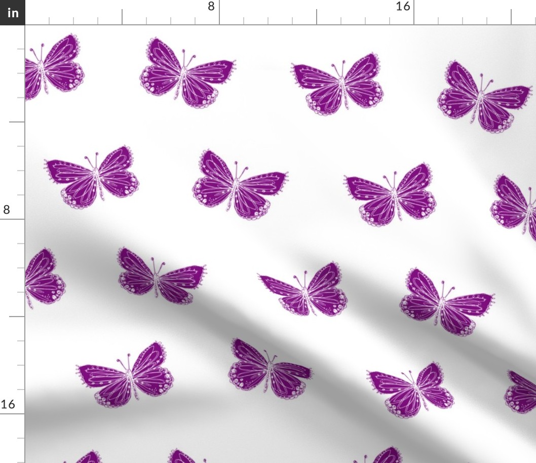 Butterflies in flirtatious Purple