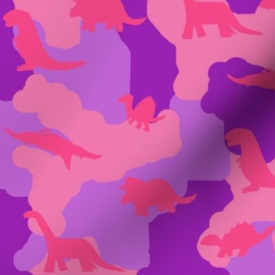 Dino Camo Pink and Purple