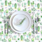 Watercolour Succulents, Cactus